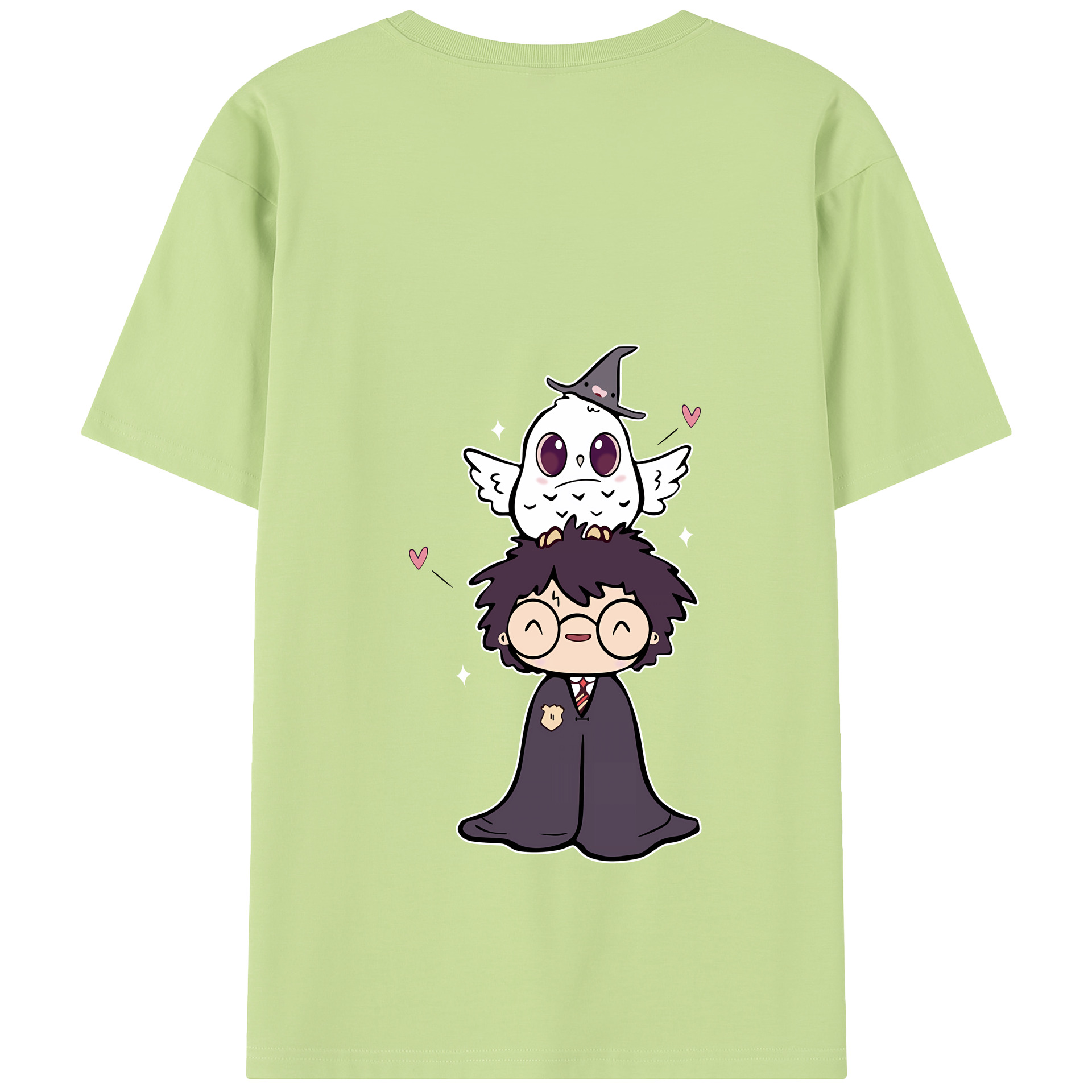 （画像用） Harry Potter ハリー・ポッターシリーズ 綿100％半袖Tシャツ（背面プリント）
